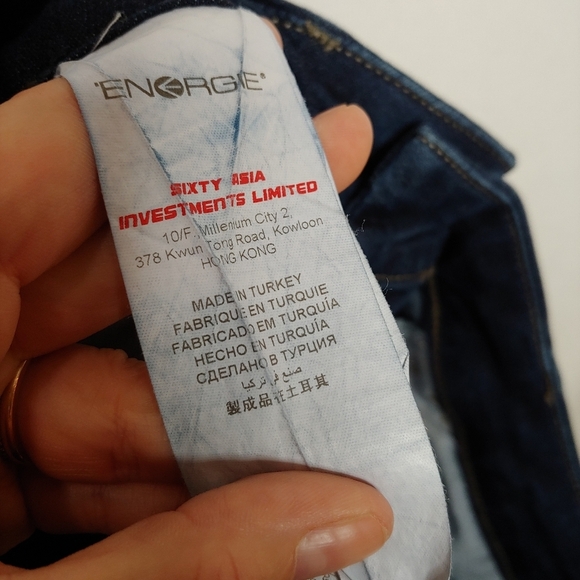 energie Saxon Skinny Jeans‎ Dark Wash 32 34 Low Waist Tight Leg Cotton Elastane - Picture 7 of 10